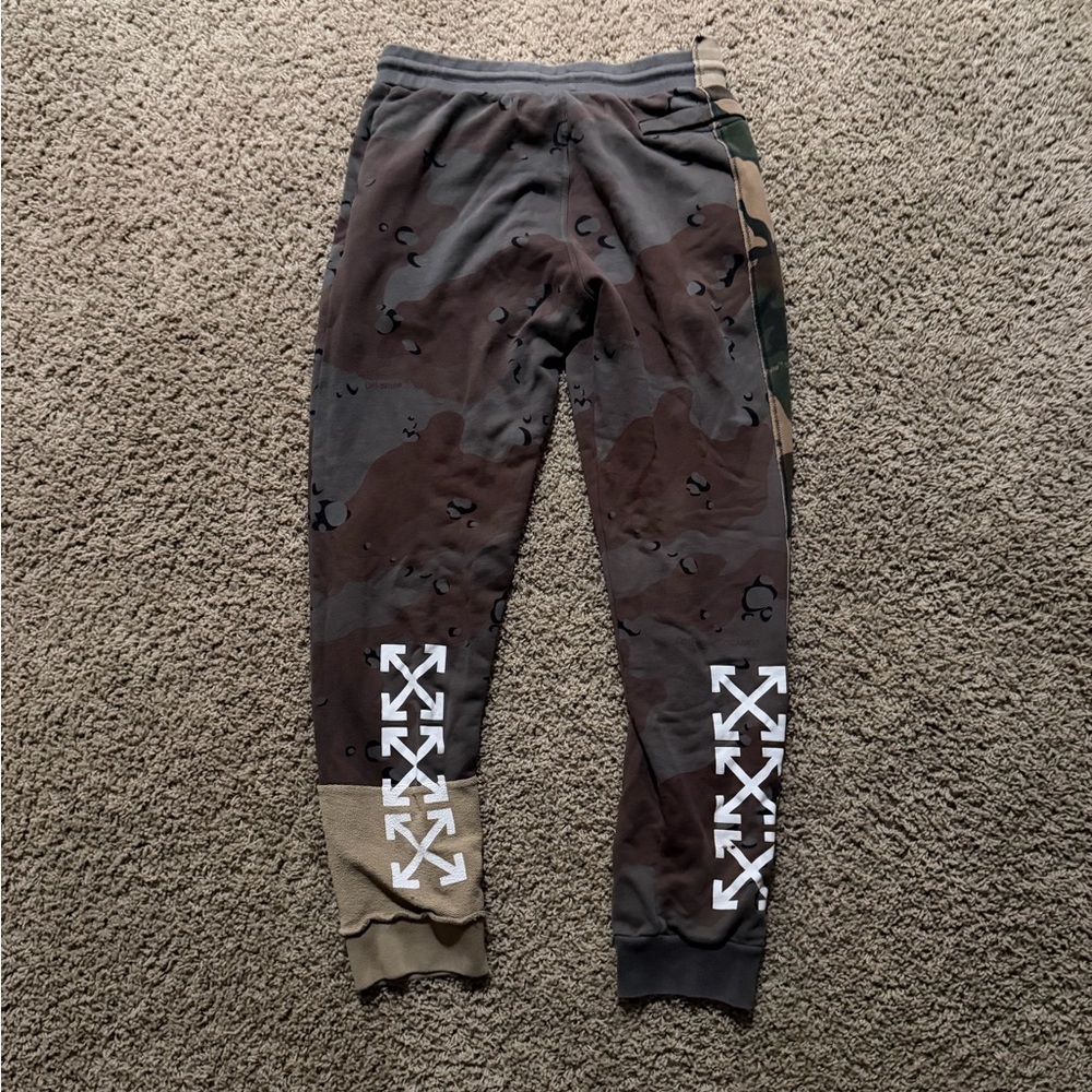 Off-White Camouflage Sweatpants - Brown and Black